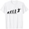 Die Evolution eines Badmintonspielers - lustig T-Shirt