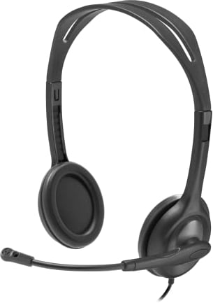 Logitech H111 - Auriculares estéreo con Conector de Audio de 3,5 mm, Color Negro