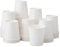 Party Warehouse 50 x Disposable White Paper 4oz Cups 115ml for Espresso Coffee Tea Hot Drinks and Cold Drinks - Great for Serving Samples, Portions as Well as Home Use (50, 4oz)
