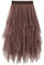 SotRong Tüllrock Braun Damen Karneval Asymmetrisch Midirock Elastisch Hohe Taille Plissee Stufendecke Sommerrock Elegant Mesh Ballett Hochzeit Party Abschlussball Tutu Rock