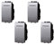 Interruttore Unipolare 1P 1M 16A, Compatibile Con Bticino Living Light, Da 1 Posto Modulo (4 Pezzi, Grigio)