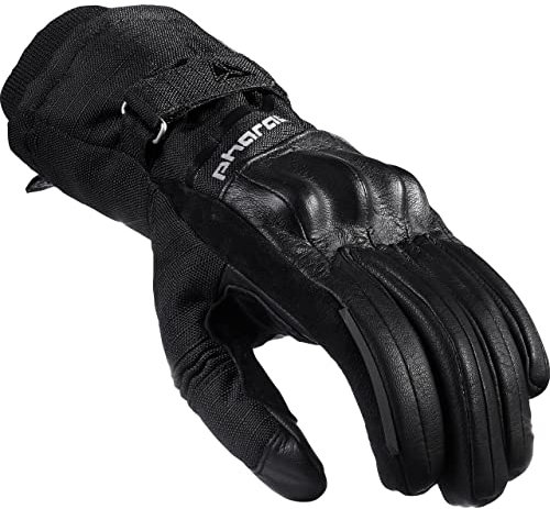Pharao Gants de moto gants de moto longs Edmon WP l'hiver Dames Gant cuir/textile longue noir 7, Femmes, Tourer