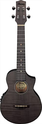 Ibanez UEW12E Ukulele in Black Ice Flat