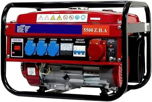 GENERADOR ELECTRICO GASOLINA 15 LITROS MOTOR 4 TIEMPOS MONOFASICO 1000W 220V Y TRIFASICO 2500W 280V
