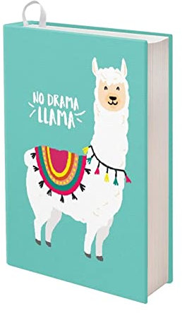 Howilath Cartoon-Lama-Buchschoner für Taschenbücher, Hardcover, Notizbücher, Buchhüllen für Buchliebhaber, Lehrer