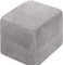 Stretch Hockerbezug Quadratisch/Rund 40x40/45x45CM Gray Ottomane Schonbezug Jacquard Bezug Ottomane Luxuriöser Abdeckung Überzug Hocker Protector Waschbar Hockerabdeckung (Color : A18, Size : 45x45c
