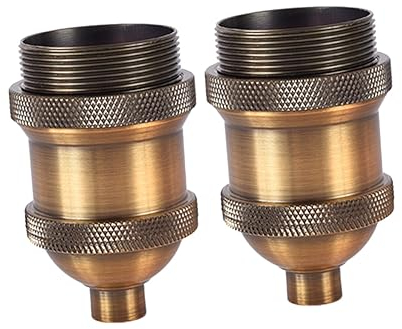 Housoutil 4 Stück Kronleuchter Lampenfassung Schraube Birnen Licht Lampenfassung Vintage Lampenfassung Lichtadapter Lampenfassung Verlängern Schrauben Aluminium Verlängerung E27 Steckdose