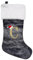 Weihnachtsstrumpf Personalisiert 45 cm Groß Nikolausstrumpf Nikolausstiefel Nikolaussocken zum Befüllen & Aufhängen, Grau Nikolaussocke Weihnachtsdekoration für Kamin, Weihnachtsbaum, Wand, Treppe(C)