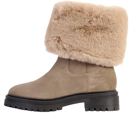 Geox D Iridea M, Stivale alla Caviglia Donna, Tortora, 38 EU