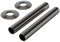 Milano Black Nickel Radiator Pipe Sleeve Covers and Flanges