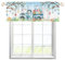 EHJOS Ostern Kaninchen Scheibengardinen Bistrogardine mit Stangendurchzug Kurz Stores Schals Modern Fenstervorhang für Küche Wohnzimmer Landhaus Multicolor 2pcs