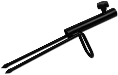 Pied de parasol en métal pour parasols, parasols de pêche, parasols de camping, 33 cm, diamètre : 22 mm