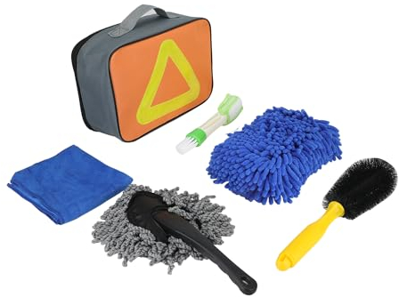 6 stuck Motorrad Reinigungsbürsten Set,Kettenbürste Detaillierungsbürste Rad Reinigungsbürste Set für die Reinigung Rädern Autos Motorrädern Fahrrädern