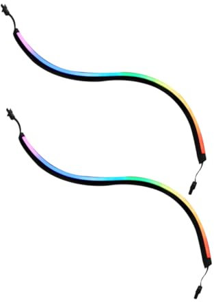 Gadpiparty 2pcs RGB Led Strip for Gaming Case Cabinet Lights Computer Chassis Light Bar