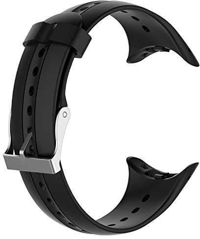 INF Armband Kompatibel mit Garmin-Schwimmuhr, Weiches Silikon-Ersatzarmband für Garmin-Schwimmuhr, Schwarz Uhrenarmband aus Silikon, Kontraktiver Designstil
