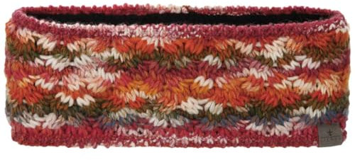 LIERYS Farelle Stirnband Damen - Ohrenschützer mit Wolle - Made in Germany - Headband mit Futter - Ohrenschutz mit Futter - Ohrenwärmer orange-rot One Size