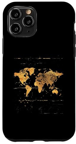 Hülle für iPhone 11 Pro Weltkarte