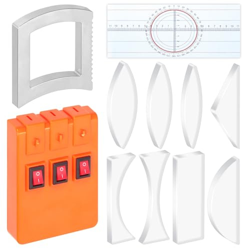 Mardatt 11Pcs Physics Optical Experiment Set, Reflector Refraction Triangular Prism, Convex Lens & Concave Lens, Three Way Laser Light Source, Physical Optics Sets Physical Optical Teaching