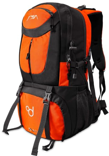 OcioDual Wanderrucksack, 50 Liter, Wasserdicht Und Leicht, Mehrere Taschen, Ideal für Reisen, Berg, Camping, Outdoor, Ultraleicht, für Damen Und Herren