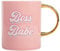 Paris Hilton – Boss Babe Tasse 450ml – Stilvoller Kaffeebecher mit Spruch, 134x105mm, Ideal für Büro und Zuhause, Handwäsche, Pink