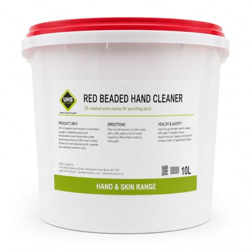 UHS Red Beaded Hand Cleaner 10L for Workshops and Garages