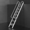 EXCLURA Dachbodentreppe Dachbodenausstiegsleiter mit 3-9 Stufen, Aluminium-Dachbodentreppe mit Abnehmbarem Handlauf, Not-Feuer-Kletterleitern für Fensterschacht, Keller(9 Step-2.7m (8.9ft))