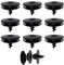 10 Stück Fussmatten Halter Clips,Fussmatten-Halter-Clips,Auto Fußmatten Clip,Universelle Halterung für Autoteppiche,Autoteppich Clips,Geeignet zur Befestigung von Autoteppichen(Schwarz)