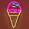 Letrero de neón de helado para decoración de pared, luz LED de neón colorida alimentada por USB, letrero iluminado para restaurante, tiendas de postres, tiendas de dulces, cafetería, bar de bebidas