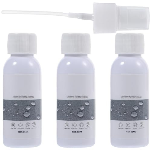 HYTROVE Spray Impermeabilizante Nano para Zapatos, 3 Piezas, 30ml | Protección contra Agua y Suciedad, Uso en Calzado, Bolsas y Ropa, Envase Plástico Blanco