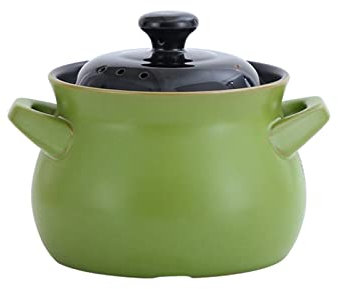 Ceramic Stockpot Clay Cooking Pot Cookware Stovetop, Heat-Resistant Casserole Stockpot, Soup Pot Stew Pan Casserole Clay Pot Earthen Pot Stew Pot, Suitable for Induction