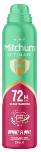 Mitchum Ultimate 72h Bright Floral Anti Perspirant & Deodorant, 250ml