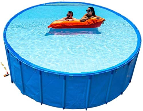 Piscina profunda ultra grande al aire libre, piscina redonda de plástico para patio trasero, jardín/interior Piscinas para adultos, 10 m, 9 m, 8 m, 7 m, 6 m, 5 m, 4 m, 3 m, 2 m, 1 m (color: D x H