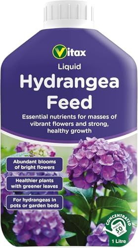 Vitax Hydrangea Liquid Feed. For bigger blooms of flowers. Concentrated 1 Litre - Makes 225 Litres