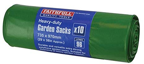Heavy-Duty Strong Garden Sacks (Roll 10)