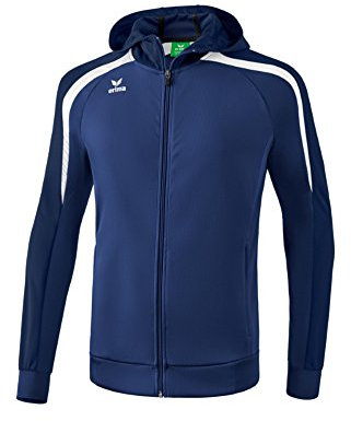 ERIMA Herren Jacke Liga 2.0 Trainingsjacke mit Kapuze, new navy/dark navy/weiß, XXL, 1071849