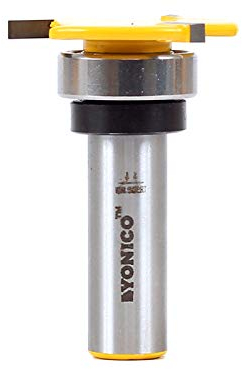 Yonico 14914 1/8-Inch x 5/16-Inch Top Bearing Slot Cutter Router Bit 1/2-Inch Shank