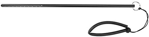 Tauchen Zeigestab Tragbar Aluminiumlegierung Riffstab Unterwasser Tickle Pointer Stick Taucher Zeigestab mit Handschlaufe(Schwarz)