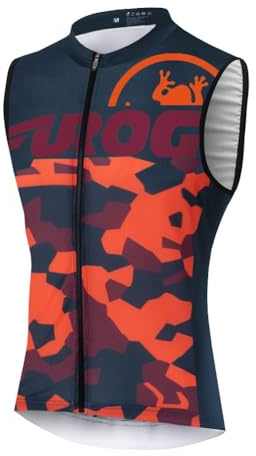 UGLY FROG Rennrad Atmungsaktiv Fahrradweste Radweste Laufweste Reflektierende Weste Sommer/Frühling Ärmellos Sport Mantel Jacke für Laufen Fahrrad Sport DEHerMJV01