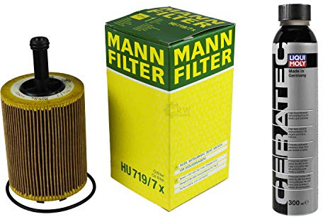 MANN-FILTER ÖLFILTER HU 719/7 x + Cera Tec 3721