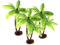 EXCEART 3 Pcs Cocotier Miniature en Plastique - DéCoration De Jardin FééRique pour Terrarium Et Mini Jardin Accessoire De Paysage Artificiel pour DéCoration De Maison