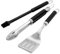 Weber 6772 Precision - Set di utensili per grigliare, 3 pezzi, nero/argento
