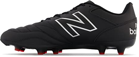 New Balance Herren 42 Fußballschuh, Schwarz/Weiß/Rot, 45 EU