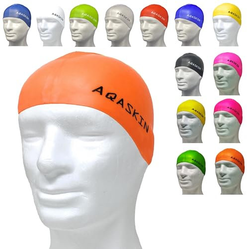 Gorros de natación profesionales silicona bielástica – Gorro de Piscina Unisex - Acquagym para adultos y jóvenes – 1 unidade – Colores disponibles