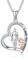 enjoylifecreative Vater Tochter Halskette S925 Sterling Silber Liebe Herz Anhänger Kette Vater Tochter Schmuck Geschenke für Damen Mädchen