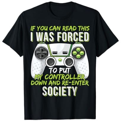 Funny Gaming Boys Girls Men Gamer Video Game T-Shirt