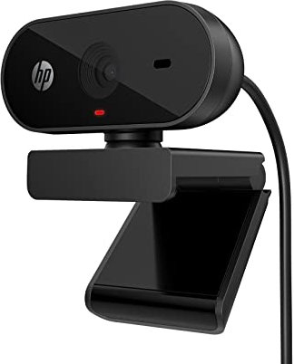 HP Webcam 320 Full HD con tapa de lente de privacidad, 1080 30 fps, ángulo de visión de 66°, compatible con Chromebook, conexión USB tipo A, micrófono integrado, indicador de cámara en vivo (número de