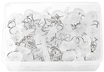 100 Stücke Home Sliovers Schraube Push Sofa Drapiert Auto Kompakt Nagel Befestigungen Langlebig Möbel Edelstahl Nägel Himmel Klare Himmel Polster Stift Bett Tack