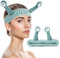 WLLHYF Spa-Stirnband, Gesichts-Make-up, Mikrofaser, weiches Korallenvlies, Kopfwickel, Schnecke, Cartoon, niedlich, Haarschmuck, elastisches Hautpflege-Haarband für Frauen Gesicht waschen(Grün)