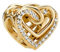 LaMenars Goldene Ewige Liebe Charm for 925 Sterling Silber Frauen Armband Halskette Anhänger Valentinstag Muttertag Geschenk für Mädchen