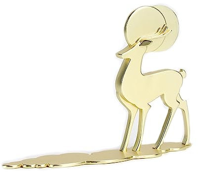 SWIFORON Reindeer Ornaments Statue, Reindeer Christmas Decoration, Nordic Style Creative Deer Decorations Applicable Home, Office,Bookshelf TV Stand, Shelf, Living Room(Gold)